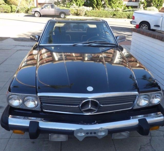 Black on black 380 SL, With Newer Engine (Double Timing Chain)! 1982 Mercedes-Benz SL-Class