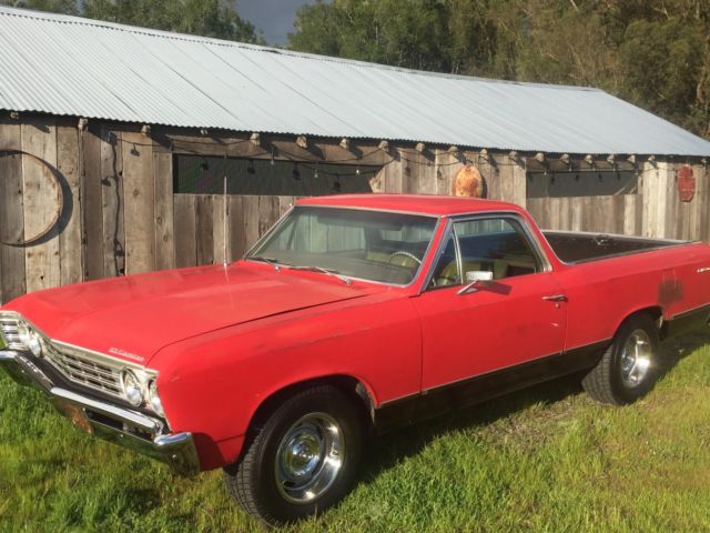 Black Plate California muscle car 1967 Chevrolet El Camino