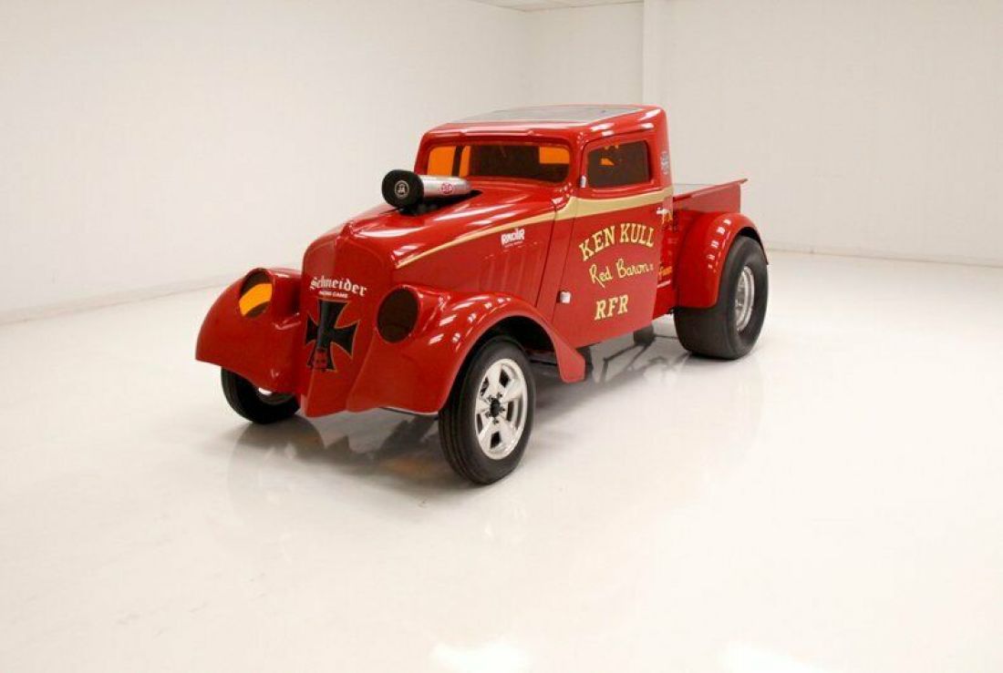 Blown Alcohol Fueled 426ci HEMI/Copy of Orig Red Baron/Lightened Comp Interior 1933 Willys 77 Truck