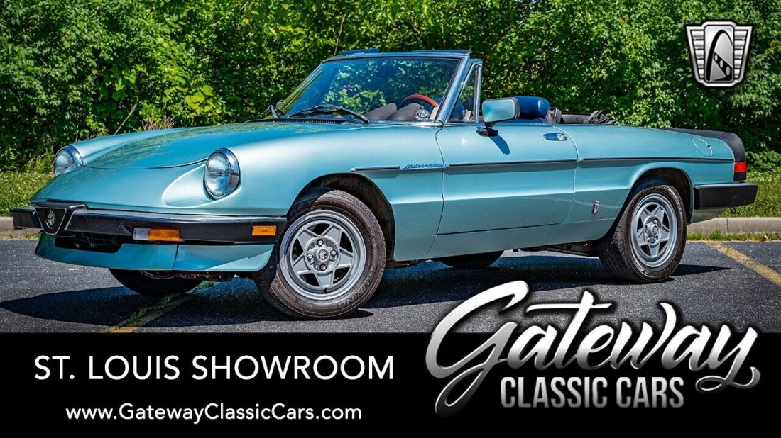 Blue 1983 Alfa Romeo Spider Convertible 2.0L I4 F DOHC 5 Speed Manual Availa 1983 Alfa Romeo Spider Veloce