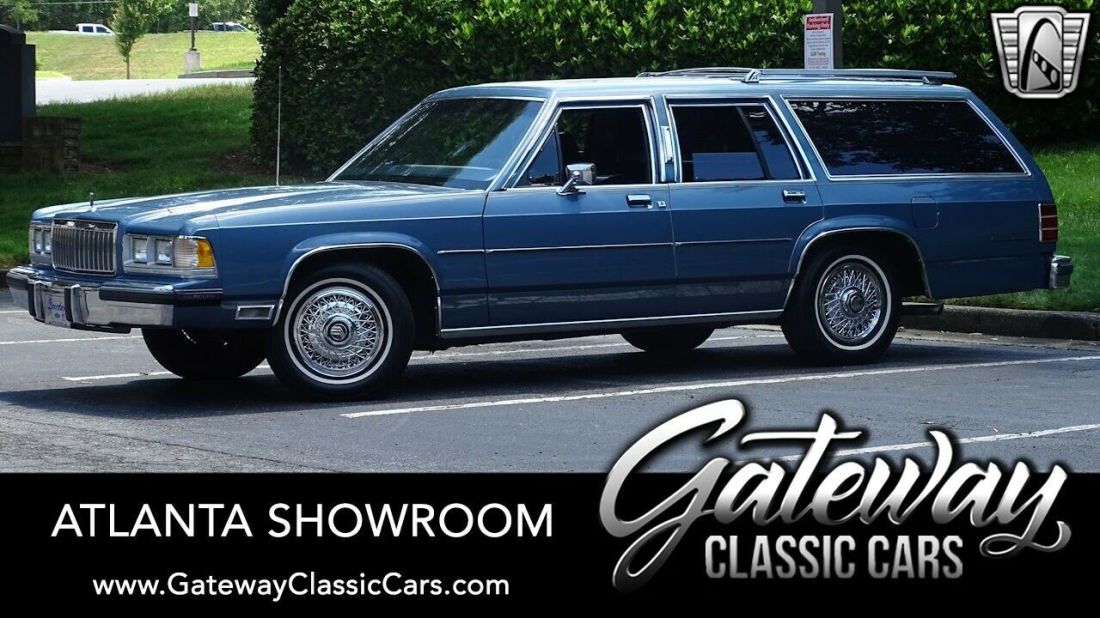 Blue 1988 Mercury Marquis 5.0L V8 F 4A w/ Electric OD Available Now! 1988 Mercury Grand Marquis Colony Park LS