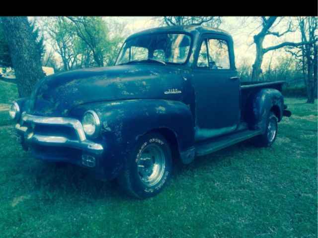 Blue Chevy 3100 Pickup Five Window Sub-framed Disc brakes Total project 1954 Chevrolet Other Pickups