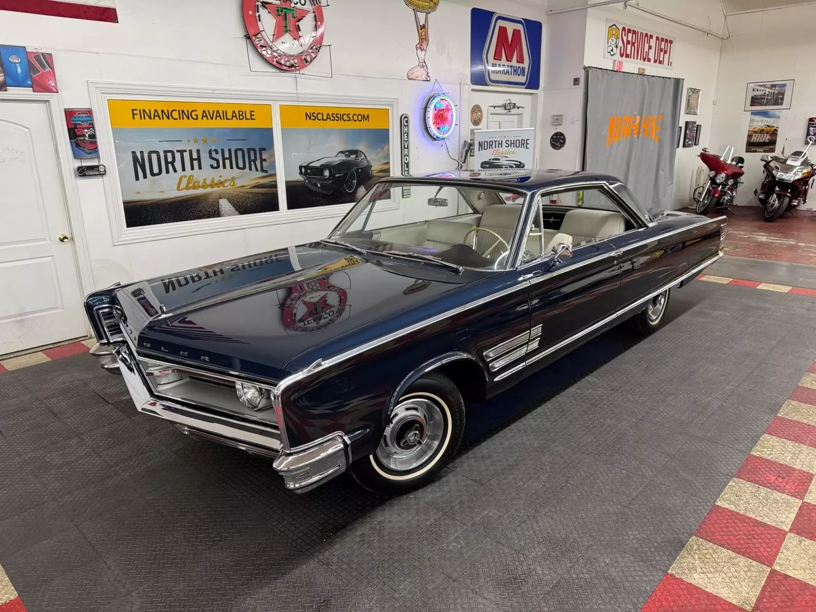 Blue Chrysler 300 with 65,000 Miles available now! 1966 Chrysler 300 Series - 2 DOOR HARDTOP - GREAT DRIVING CLASSIC -