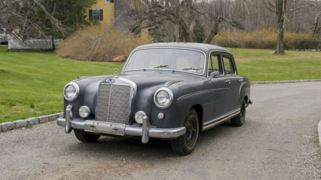 Blue-Grey 1959 Mercedes Benz 220S 4 Door with Red Interior 1959 Mercedes-Benz 200-Series