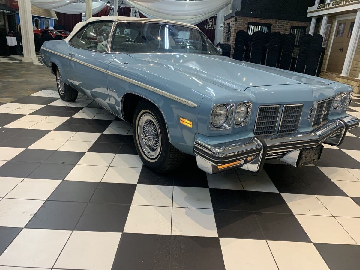 Blue Oldsmobile Delta 88 with 0 Miles available now! 1975 Oldsmobile Eighty-Eight