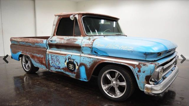 **Blue Patina Classic** Short Bed, 4-Speed, Recently Rebuilt 350 V8 Motor 1965 Chevrolet C-10