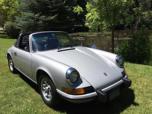 Blue Plate CA Porsche Late '73 911 T Targa S trim 2.4 liter 1973 Porsche 911 Targa