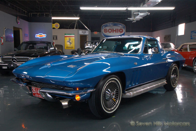 Blue/Blue EXCELLENT CONDITION, Sidepipes & Knock Offs, 4-Speed, PRICED TO SELL!! 1966 Chevrolet Corvette Sting Ray Coupe A/C