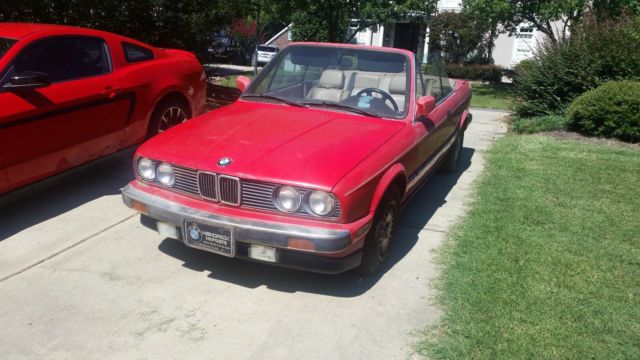 BMW 325i.convertible 1990 cabriolet cabrio 5-sp 1990 BMW 3-Series