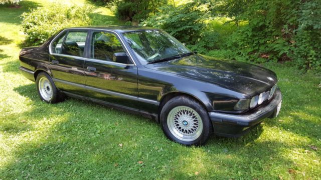 BMW 735i e32 1988 manual, black, rare BBS no reserve 1988 BMW 7-Series