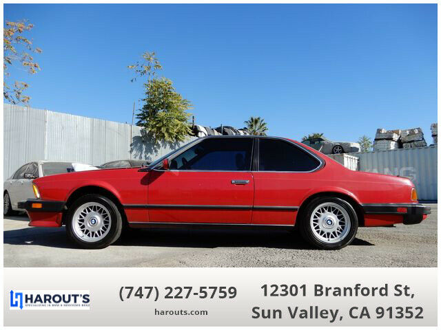BMW e24 M6 ZINNOBERROT RED LOTUS WHITE NO RESERVE 1987 BMW M6 --