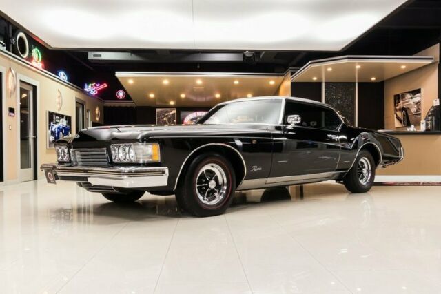 Boat Tail Riviera! 455ci V8, Automatic, PS, PB, A/C, Buckets, Rare Triple Black 1973 Buick Riviera Boat Tail