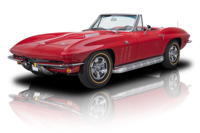 Body Off Restored Corvette Sting Ray Roadster L36 427 V8 4 Speed Sidepipes 1966 Chevrolet Corvette