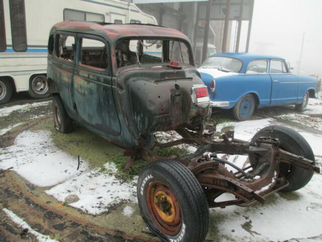 Body on a 57 golden Hawk frame 1935 Studebaker Dictator Model 61