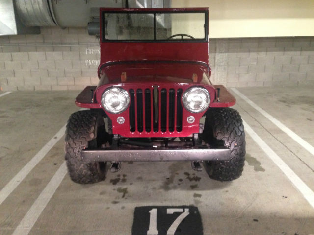 Body on frame restoration, original motor, genuine parts, runs strong! 1947 Willys CJ-2A