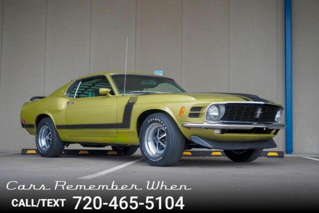 Boss 302 Very Original Lightly Restored Well Docum 302-4V Boss V8 Toploader 4-sp 1970 Ford Mustang Boss 302 Very Original Lightly Restored Well Docum