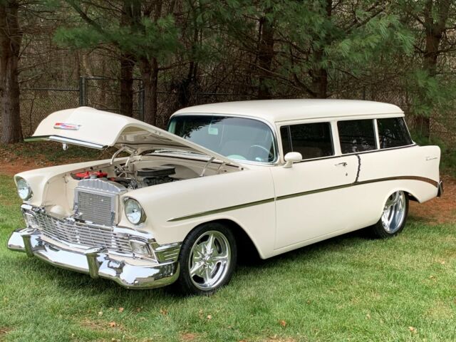 BRAND NEW PROFESSIONAL BUILD, BEST WAGON IN THE COUNTRY. 1956 Chevrolet Nomad BIG BLOCK 427 WITH A/C....TRADES