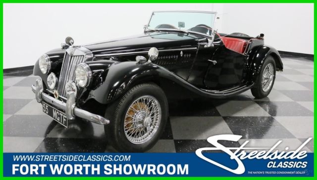 british classic vintage four speed 4 convertible black 1955 Used Manual 1955 MG TF