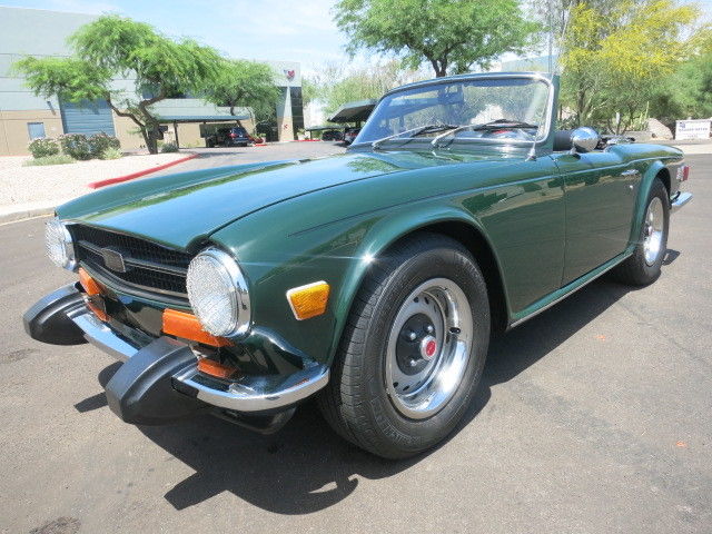 British Racing Green Fully Documented Restored Car TR6 Roadster 1976 1975 1973 1974 Triumph TR-6 TR6