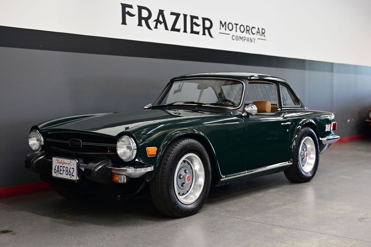 BRITISH RACING GREEN,AIR CONDITIONED,OVERDRIVE,HARD TOP SOFT TOP, TR6 ROADSTER 1975 Triumph OVERDRIVE A/C HARD TOP TR6