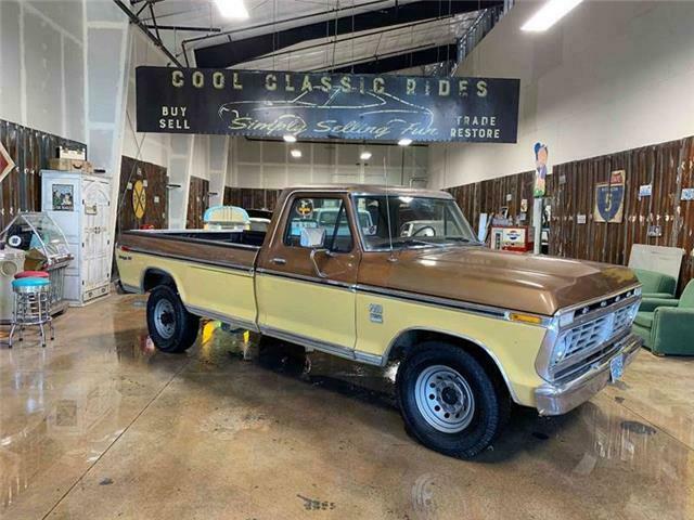 Brown / Tan Ford F-350 with 62,937 Miles available now! 1973 Ford F-350 Ranger XLT Camper Special