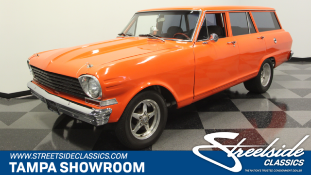 BRUTAL WAGON, BUILT 383 STROKER V8 W/ALUM HEADS, TH350, FRONT DISC, VALUE PRICED 1964 Chevrolet Nova Chevy II Wagon