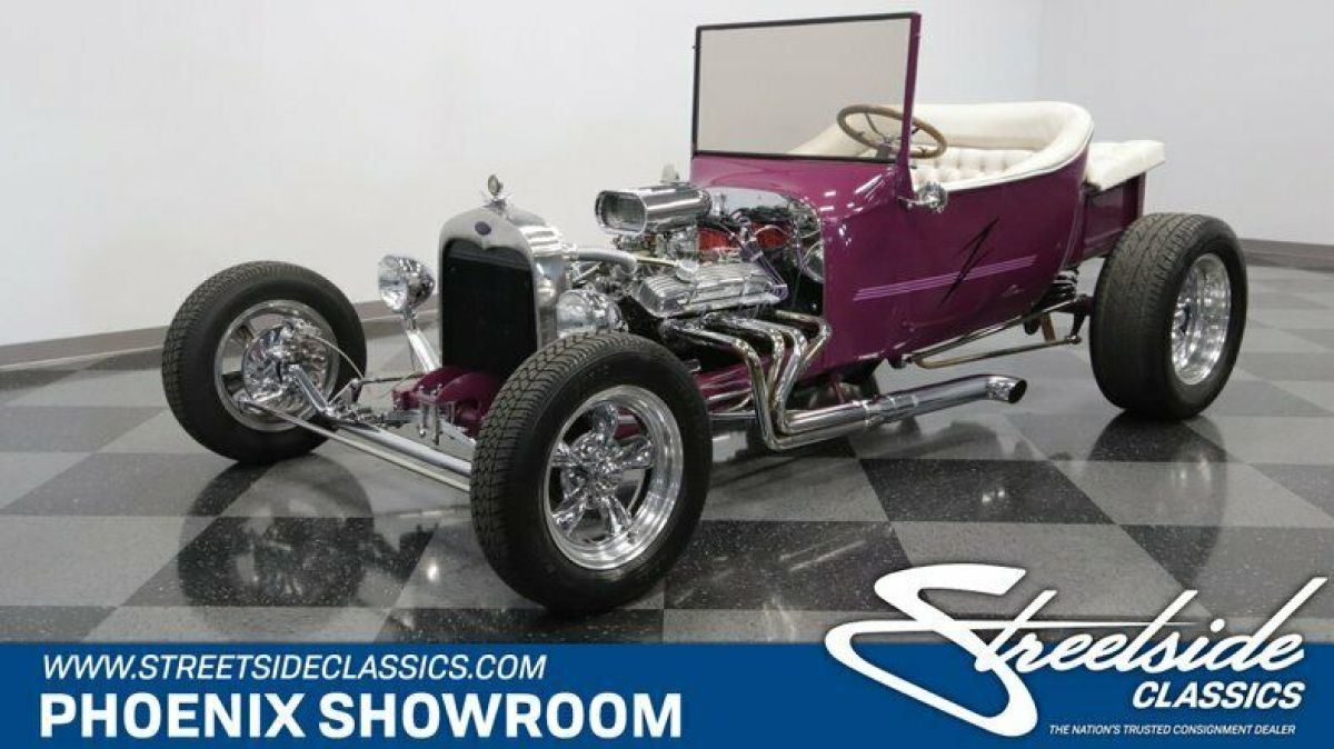 Bucket Hot Rod V8 Auto Classic Vintage Collector Purple Roadster Custom Edelbroc 1923 Ford T-Bucket