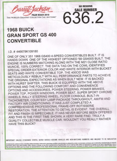 1968 Buick GS 400 Convertible - photo 11