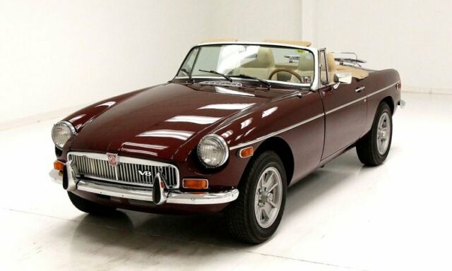 Buick Aluminum V8 Redesigned Interior Autumn Red Paint 1975 MG B Roadster