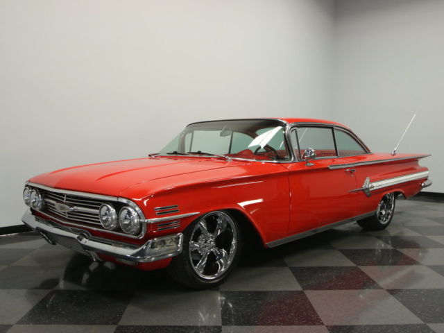 BUILT 350 V8, FRONT DISCS, PS, CORRECT ROMAN RED, STRAIGHT CAR, PRICED TO SELL! 1960 Chevrolet Impala