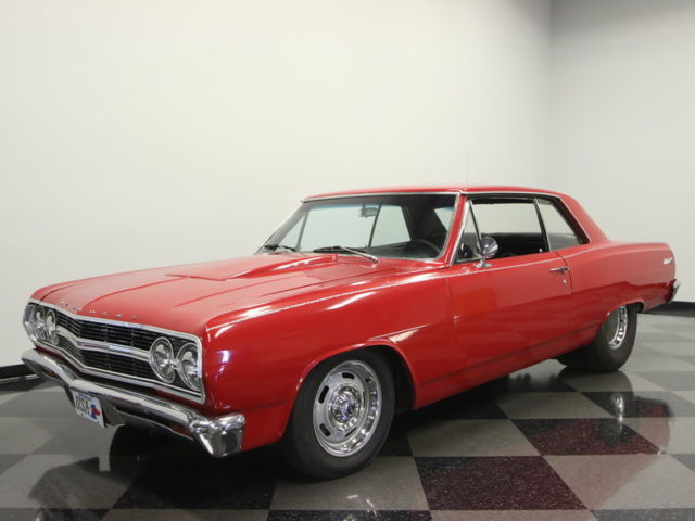 BUILT 383 STROKER, PJ GEAR DRIVE, FORD 9" W/ 4.11 ZOOM GEARS, 202 FUELIE HEADS! 1965 Chevrolet Malibu