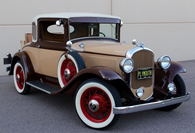 Built by Chrysler Oldtimer bigger than Ford Model A or Chevy Confederate Antique 1932 Plymouth Other PA Rumble Seat Chrysler - Plymouth