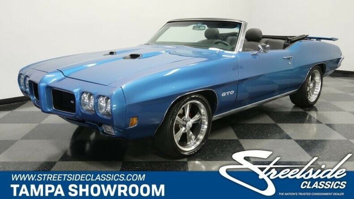 BUILT LS1 V8 T56 6 SPEED COLD A/C 4 WHEEL DISC HOTCHKIS SUSPENSION LEATHER 1970 Pontiac GTO Tribute Convertible Restomod