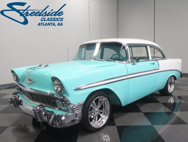 BUILT STROKER 383 V8, DOUBLE-HUMP-HEADS, 4 WHEEL DISCS, PWR STEERING, R134 A/C! 1956 Chevrolet Bel Air/150/210