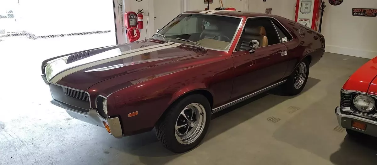Burgundy AMC AMX with 0 Miles available now! 1969 AMC AMX