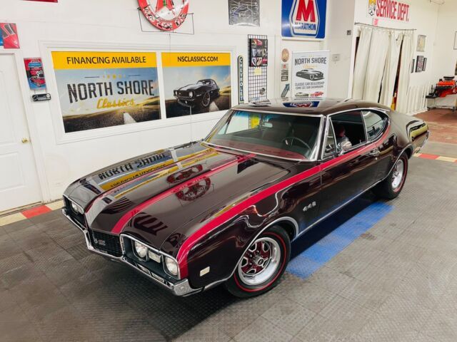 Burgundy/Maroon Oldsmobile Cutlass with 64,014 Miles available now! 1968 Oldsmobile Cutlass - 442 - 455 ENGINE - 4 SPEED MANUAL -SEE VIDEO