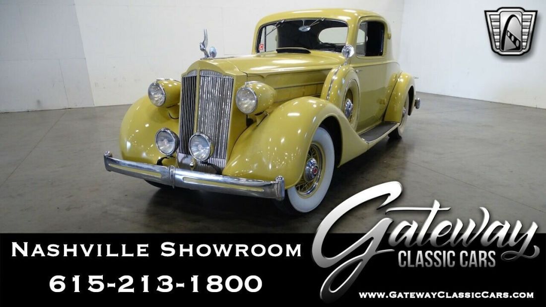 Butternut Yellow 1936 Packard Coupe Coupe 320 CI Straight 8 Factory 3 Speed Avai 1936 Packard Coupe 1401