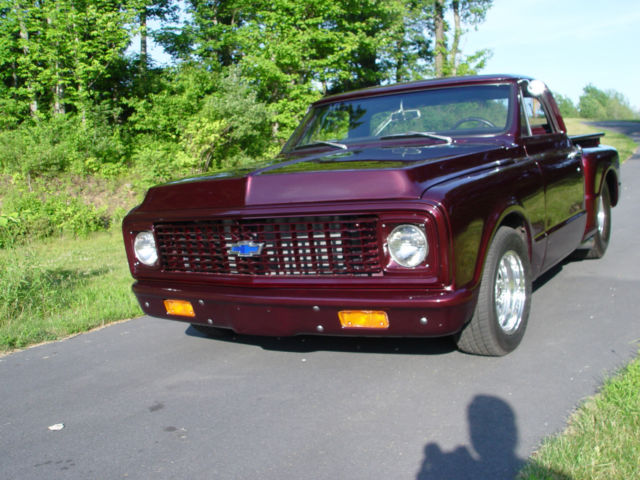 C-10 Pro Street Short Bed Stepside with 4" Chop top, 454, fat tires, 1968 1970 1972 Chevrolet C-10 Custom
