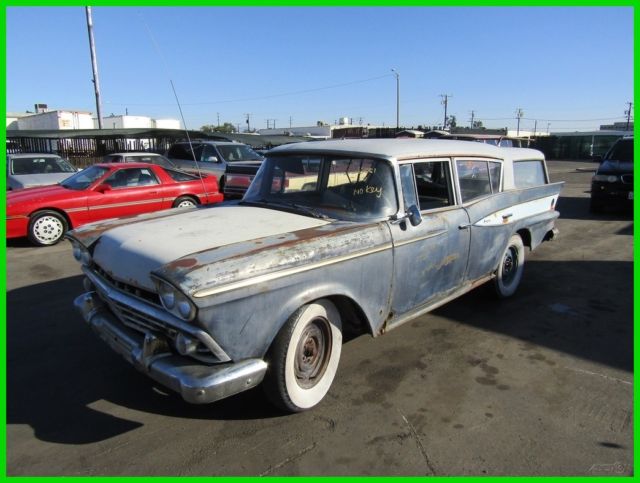 C 1959 American Motors Rambler 6 Cross Country Wagon 6-Cyl Gas Auto NO RESERVE 1959 Other Makes Rambler 6 Cross Country