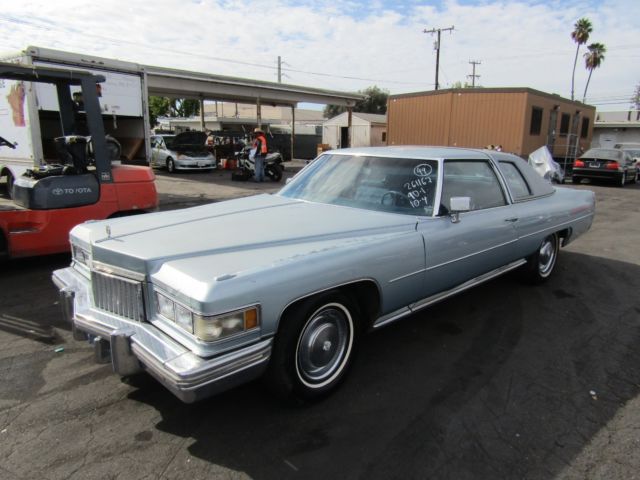 C 1975 Cadillac DeVille Coupe 8-Cylinder Gas Automatic NO RESERVE 1975 Cadillac DeVille
