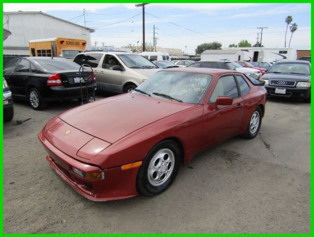 C 1987 Porsche 944 Used 2.5L I4 8V Manual NO RESERVE 1987 Porsche 944
