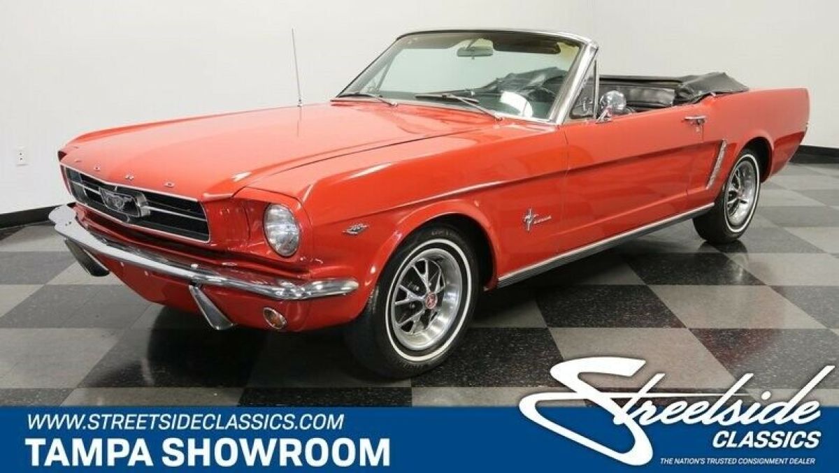 C CODE 289 V8 AUTO COLD R-134A A/C POWER STEERING DESIREABLE COLOR SCHEME 1965 Ford Mustang Convertible