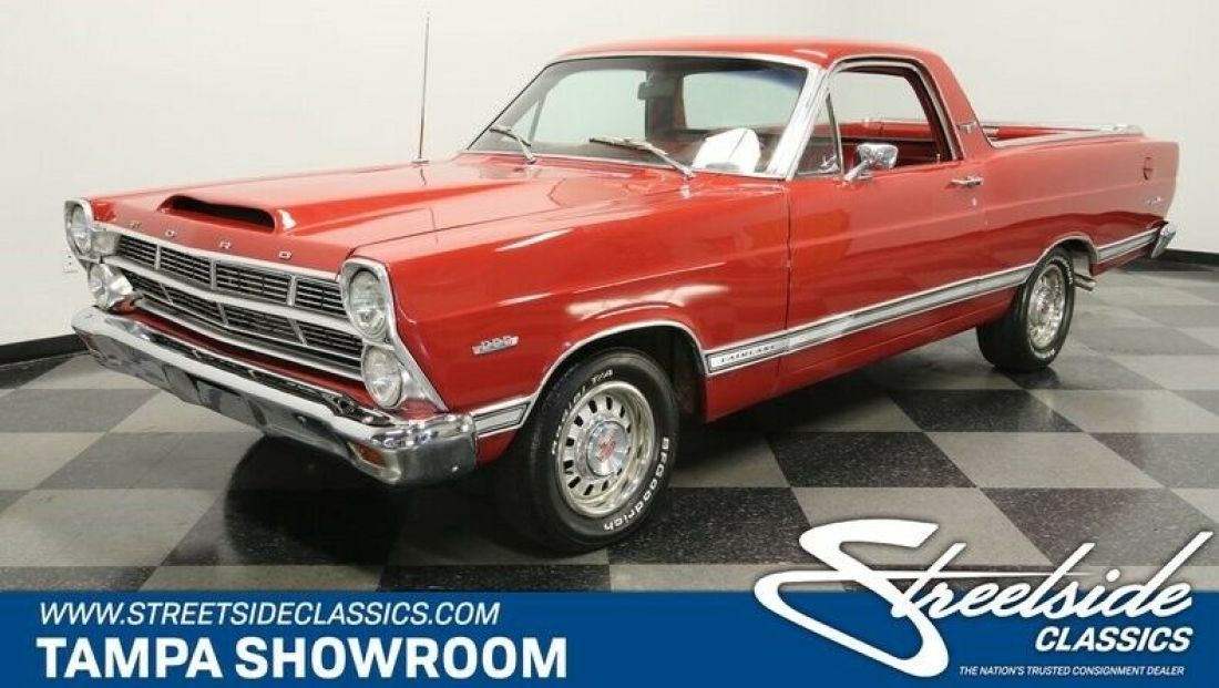 C CODE 289 V8 DUAL QUAD CARBS 3 SPEED AUTO BUCKETS AND CONSOLE RARE RANCHERO 1967 Ford Ranchero 500