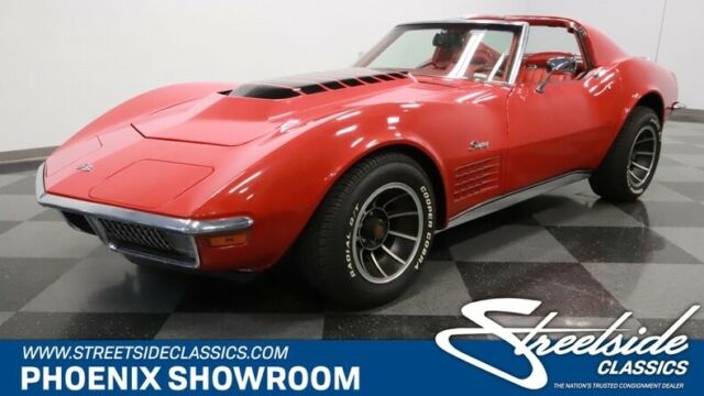 C3 V8 SBC Muncie Manual Classic Vintage Collector Original Factory Red T-Top Vet 1972 Chevrolet Corvette Stingray