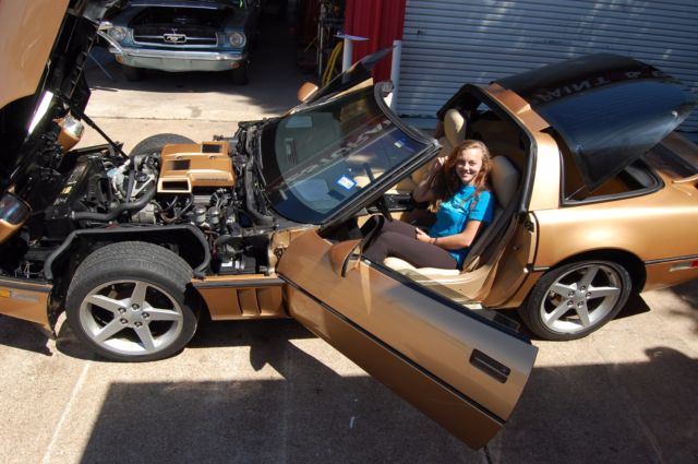 C4 2DR Removable Convertible Hardtop - "Gold Dust" 1984 Chevrolet Corvette