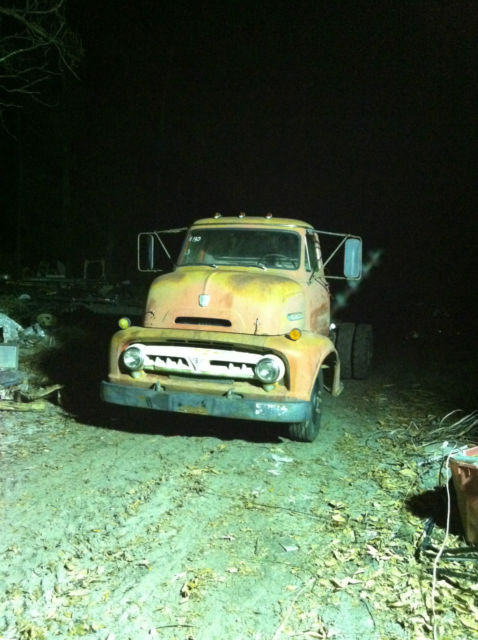 C600 53 Cab-Over COE UNRESTORED 1953 FORD F RAT ROD PROJECT w/pto 1953 Ford Other Pickups
