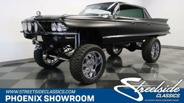Caddy Lifted 4x4 Offroad Custom V8 Auto Classic Vintage Collector Black BBC Rest 1961 Cadillac DeVille --