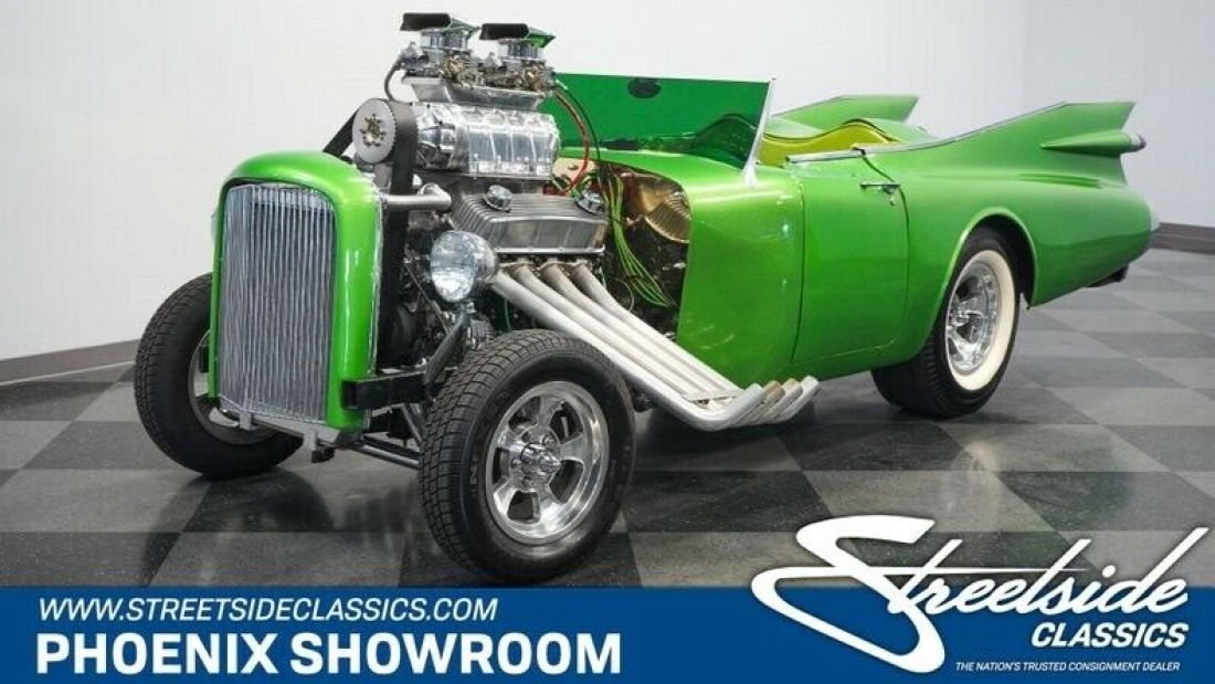 Caddy Supercharge V8 Auto Classic Vintage Collector Restomod Green Reeves 1959 Cadillac Custom