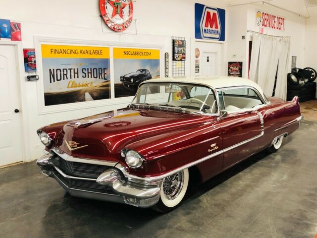 Cadillac Coupe DeVille Matador Red with 5,000 Miles, for sale! 1956 Cadillac DeVille -RESTORED 2 DOOR HARDTOP FROM ARIZONA-SEE VIDEO