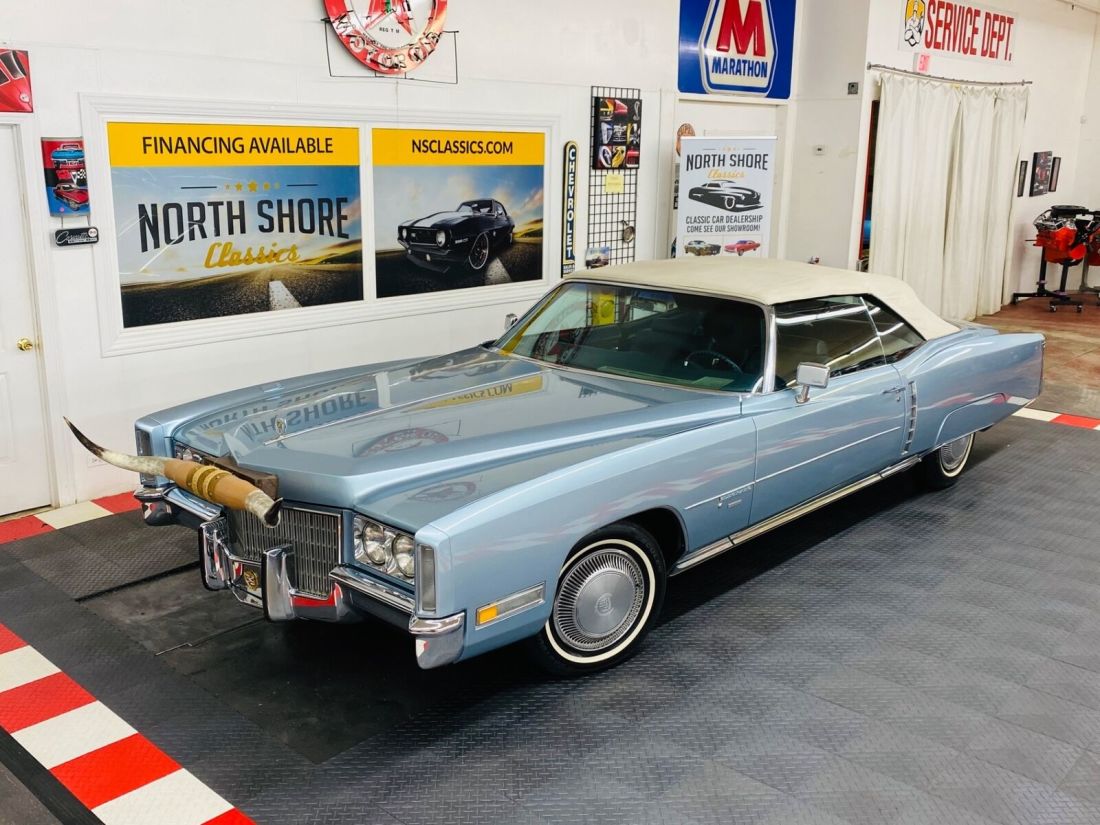 Cadillac Eldorado Light Blue with 88,778 Miles, for sale! 1971 Cadillac Eldorado - CONVERTIBLE - NEW PAINT - 500 ENGINE - SEE VIDEO